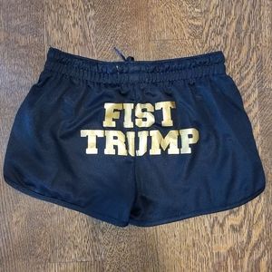 Fist Trump Booty Black Mesh Gym Workout Shorts